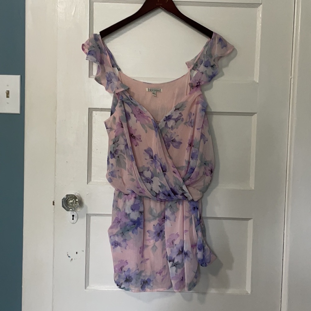 Flutter sleeve chiffon romper